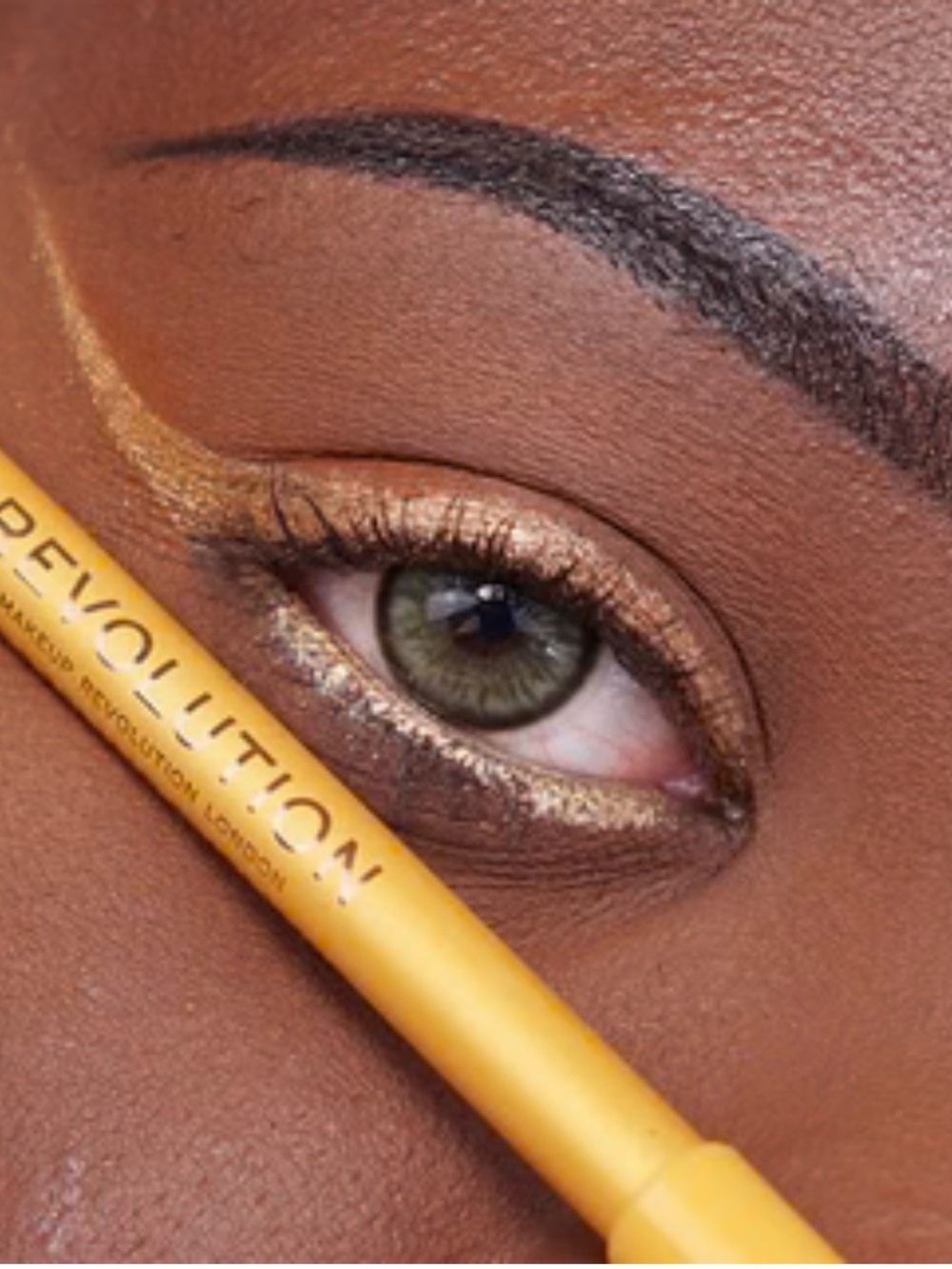 Revolution Streamline Eyeliner Pencil Gold Shade Shimmer Eye Liner